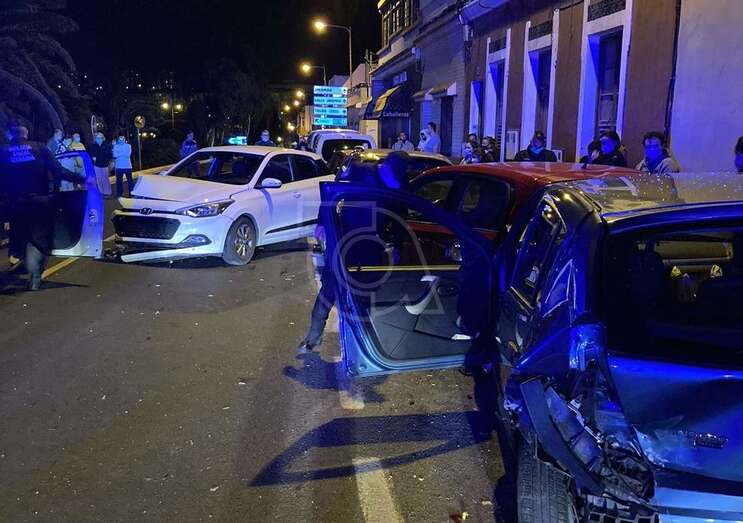 El vehículo causante del accidente /TA.